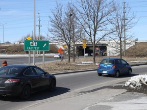 On-ramp to eastbound Queensway near Westgate is closing permanently as of Monday, March 26, 2018.