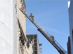 Firefighters were called at a building under construction on Sparks St in Ottawa, March 22, 2018.