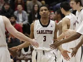 The Carleton Ravens'  Marcus Anderson was named the country's defensive player of the year.