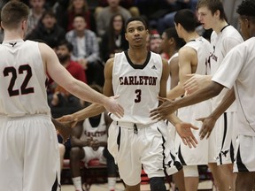 Carleton Ravens guard Marcus Anderson (3) was named U Sports men's basketball defensive player of the year on Wednesday. He's the third Ravens player to win the award overall.