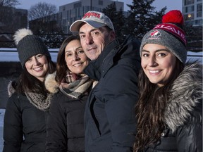 Vince Malette, with his family, from left, daughter Amanda, wife Joana and daughter Alyssa. He got the shocking diagnosis of Alzheimer's disease in 2014.