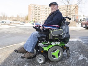 Darrel Scott has been trying to get compensation from Sunwing after his electric wheelchair was damaged in transit to his vacation in Cuba last year. March 15,2018. Errol McGihon/Postmedia