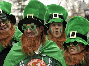St. Patrick's Day revellers.