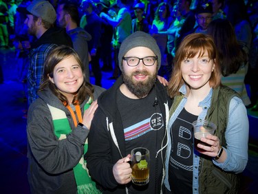 From left, Jen Beauchesne, communications and media relationships with Beau's, Josh Gottlieb, Beau's signature event producer, and Melissa Loomans-Beaudoin, Beau's marketing manager.