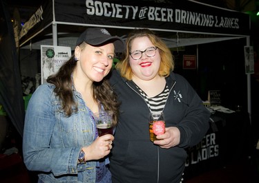Society of Beer Drinking Ladies co-founder Erica Campbell and contributor Michelle Hempstock.