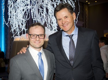 Philip Brock, St. Patrick’s Home Foundation chair, along with Jan Kaminski, past chair and president of Colonnade Investments, the presenting sponsor of the evening.