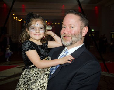 Six-year-old Leah Bastedo and her dad Michael.