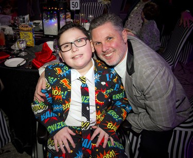10-year-old Kade Neville and his dad Greg Spero.