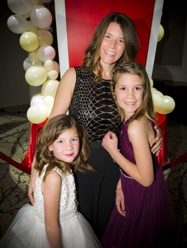 Seven-year-old Sophie Schmekel, Kristy Schmekel and 10-year-old Rebecca Schmekel.