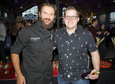 Amine Khouri and Christopher Vachon from the Clocktower Brew Pub.