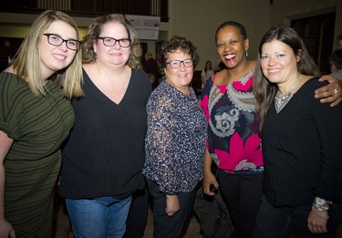 The Violence Against Women team: From left, Julie Conquest, Kerri Fedyk, Michele Evans, Denyse Umutoni and Shawna McClemens.