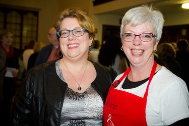 Alison Campbell, a Nelson House board member and a member of The Verdict, along with Anna Russell of Royal LePage Performance Realty, who organized the food for the evening.