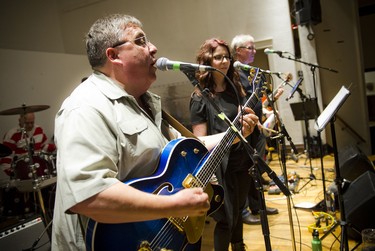 The Verdict's Tony Bernardo rocking out at Band Together for Nelson House.