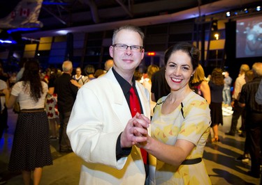 Eric Fernberg, a collections specialist at the Canadian War Museum, and Kathryn Lyons, who also works at the museum as manager of visitor experiences.