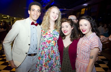 From left, Max Pare, Allie Lucas, Natalie Levesque and Oonagh Burns.