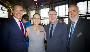 From left, Ryan Kilger, Chair of Shepherds of Good Hope Foundation; Deirdre Freiheit, president and CEO of Shepherds of Good Hope; John Peters, board chairman of Shepherds of Good Hope; and Neil Leslie, vice-president of Shepherds of Good Hope Foundation.