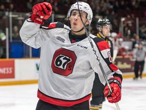 Sasha Chmelevski of the Ottawa 67's