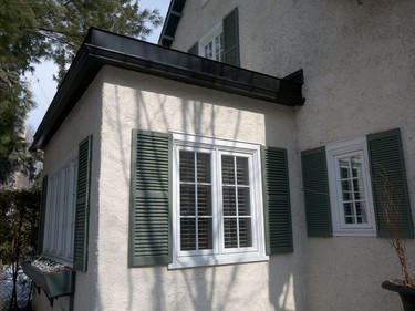 Exterior detail of the home. At home with architect Sarah Murray and her 100-year-old cottage in Rockcliffe.