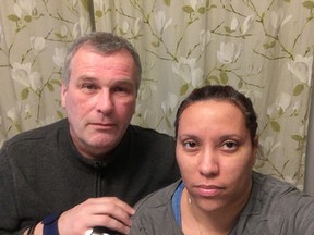 Johanna Jenkins and her husband Terje Hanssen. Jenkins is a fisheries officer who has endured more than two years of messed up paycheques due to Phoenix.
