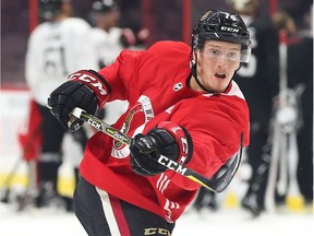 Defenceman Thomas Chabot says the mood of the Senators is always better after a win, so Friday was a good day following the overtime win against the Panthers. Jean Levac/Postmedia