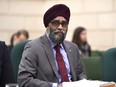 Minister of National Defence Harjit Sajjan appears as a witness at a Commons committee on Supplementary Estimates and Interim Estimates, on Parliament Hill in Ottawa on Tuesday, March 20, 2018.