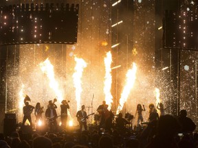 The Arkells perform at the Juno Awards in Vancouver, Sunday, March, 25, 2018.