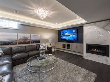 Canadian Home Builders Association Awards, 2018
2018 HOME RENOVATION AWARD – Basement
Just Basements, Ottawa, ON: "Classy is the new cool!"