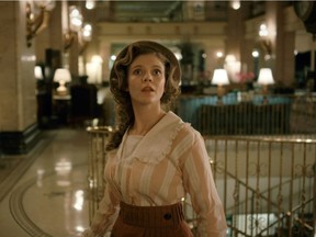 Kate Ross as Hattie in a scene from the web miniseries Chateau Laurier.