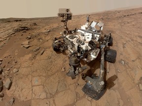 This photo released by NASA shows a self-portrait taken by the NASA rover Curiosity in Gale Crater on Mars.
