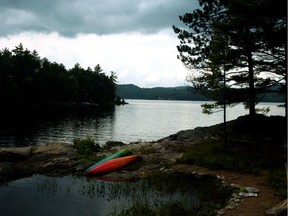 View from a cottage on McGregor Lake in the Val-des-Monts area.