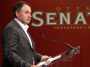 Ottawa Senator's General Manager Pierre Dorion.