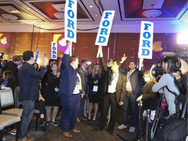 Doug Ford supporters on Saturday, March 10, 2018.