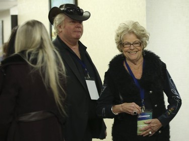 Randy and Diane, brother and mom of Doug Ford, in the hallway at the Ontario PC leadership convention on Saturday March 10, 2018.