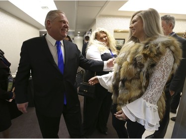PC candidate Doug Ford with his daughter Kayla at the  Ontario PC leadership convention on Saturday March 10, 2018.