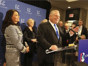 Doug Ford is elected as the new leader of the PC Party of Ontario at the Ontario PC leadership convention on Sunday March 11, 2018. Jack Boland/Toronto Sun/Postmedia Network