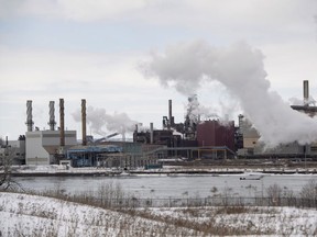 The Essar Steel Algoma plant in Sault Ste. Marie is seen on Tuesday, March 13, 2018.