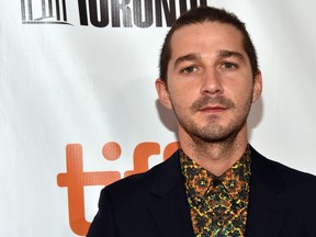 Shia LaBeouf attends the 'Borg/McEnroe' premiere during the 2017 Toronto International Film Festival at Roy Thomson Hall on September 7, 2017 in Toronto. (Alberto E. Rodriguez/Getty Images)