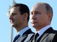 Syria's Bashar Assad and Russia's Vladimir Putin: Neither fears threats from the West.