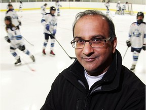 Nalin Bhargava is a dentist who has seen the difference between the teeth of young hockey players and young football players.