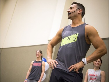 Beachbody Super Trainer, Joel Freeman, led a work out at the Ottawa Conference and Event Centre Saturday, April 7, 2018. Freeman co-created Beachbody's first MMA-styled workout, Core De Force, and is also Beachbody's resident weight lifting pro.