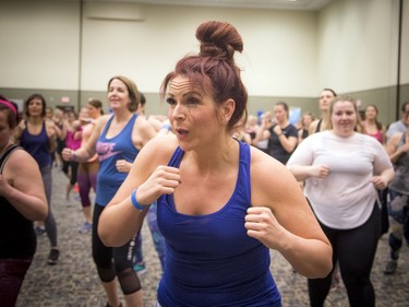 Beachbody Super Trainer, Joel Freeman, led a work out at the Ottawa Conference and Event Centre Saturday, April 7, 2018. Freeman co-created Beachbody's first MMA-styled workout, Core De Force, and is also Beachbody's resident weight lifting pro. Danielle Melanson has been with Beachbody for 11 years, loosing a total of 80 lbs.