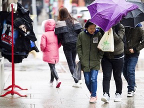 Rain in Ottawa.