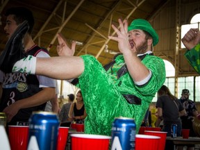 Shawn de Guise couldn't help but celebrate after a fun round.