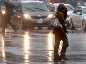 Flurries, rain and freezing rain are in the forecast.