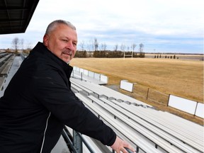 Scotty Mills, GM of Twin Elm Rugby Park for story about sports fields and whether they'll open on time due to the weather.