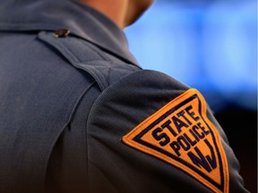A New Jersey State Police trooper.