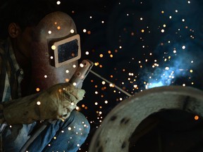 Welding.