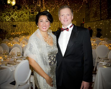 Gala patron Jamilah Taib Murray and husband Sean Murray.