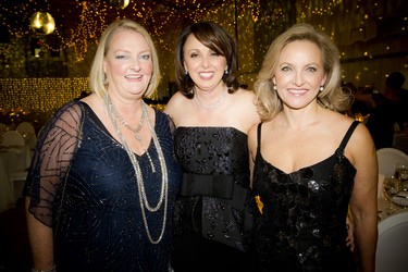 From left: Gala co-chairs Aileen Conway, Dr. Denise Carruthers, and Whitney Fox.