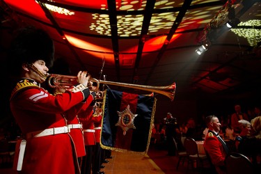 The Regimental Band of the Governor General’s Foot Guards presented a trumpet fanfare.